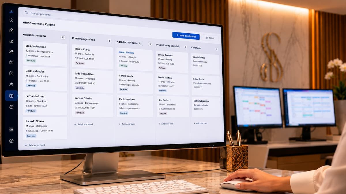 CRM Kommo para clínica médica: quando vale, quando não vale e como implementamos